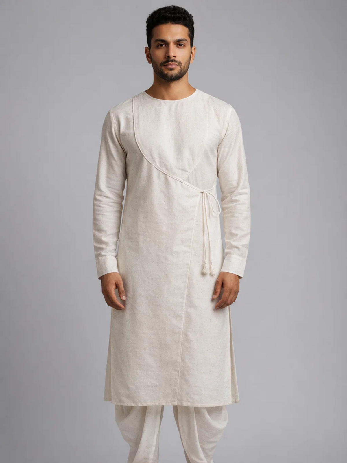 Traditional Men's Angrakha Kurta