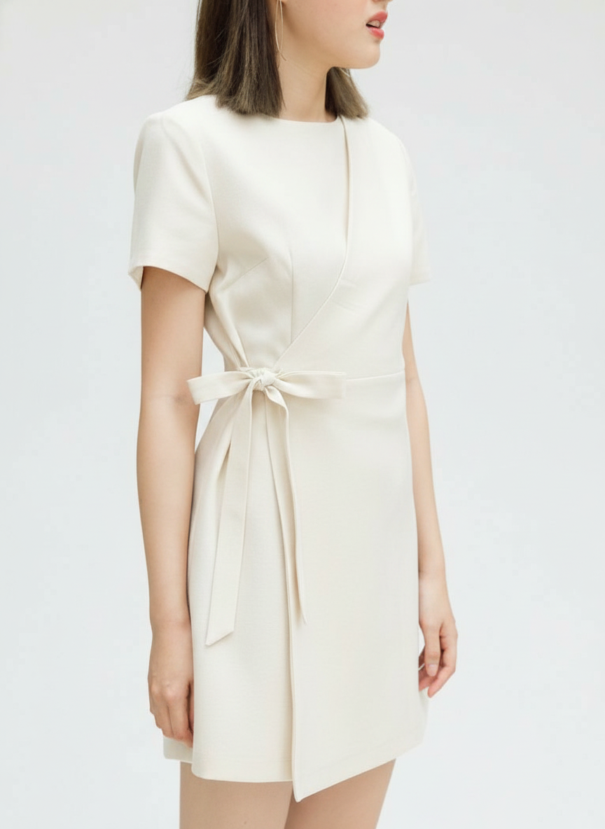 Overpanel Short Casual Dress