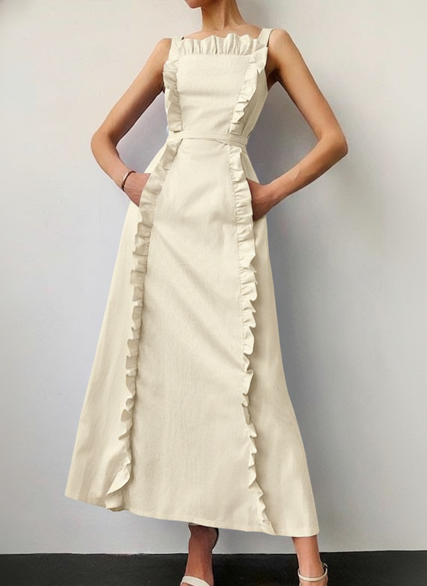 Ruffled Midi Dress