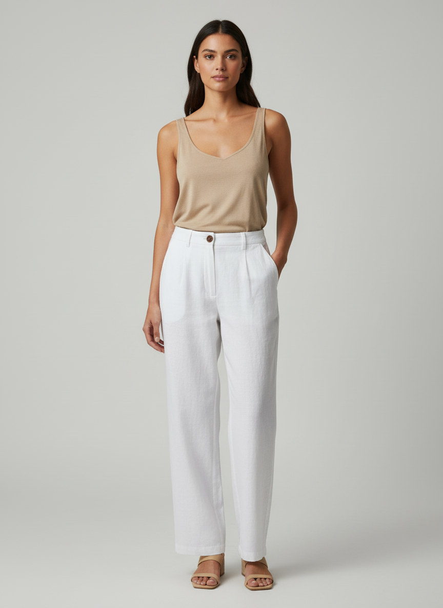 Pantalón recto de corte sastre