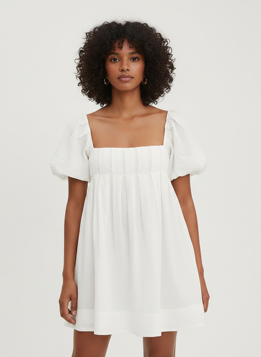 Pleated & Gathered Dress — Sūt Bespoke