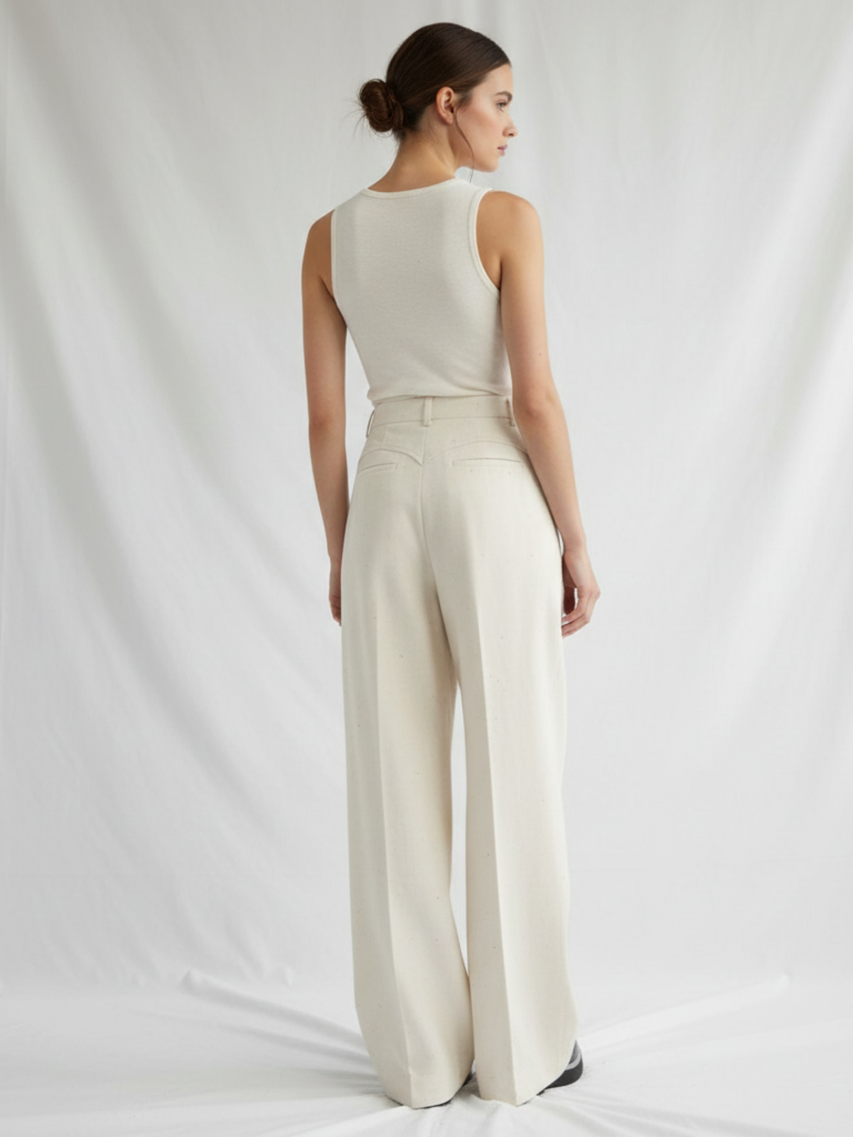 Pantalones unisex de pliegues