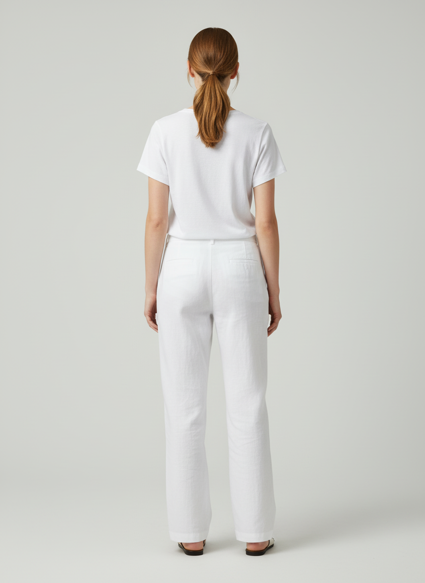 Pantalón recto de corte sastre