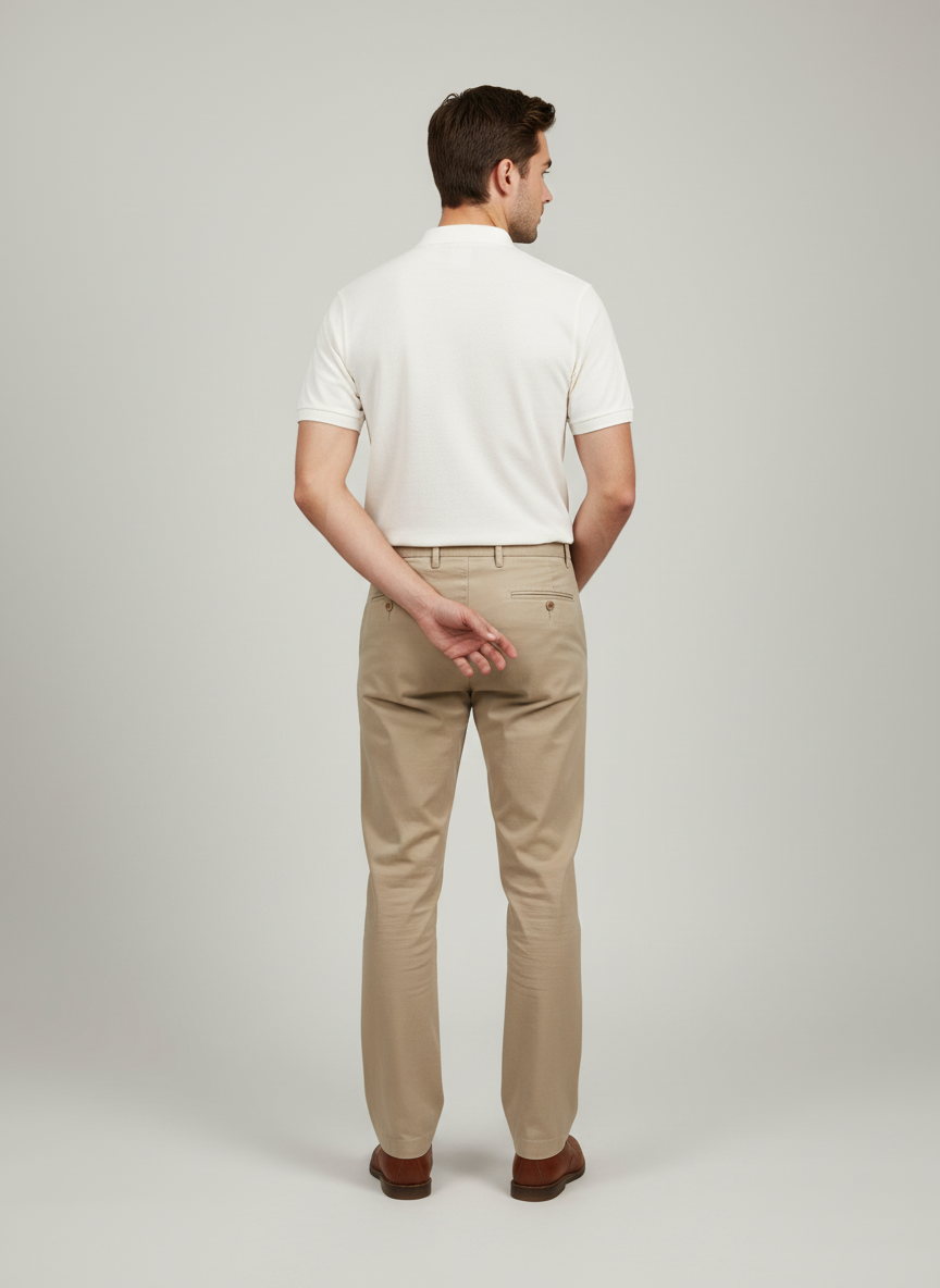 Polo con cuello y tapeta popover