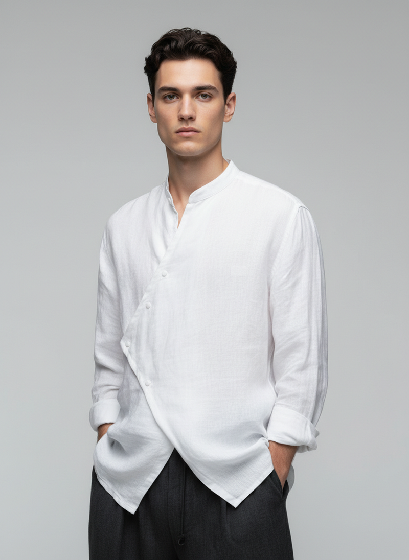 Asymmetric Men's Shirt — Sūt Bespoke