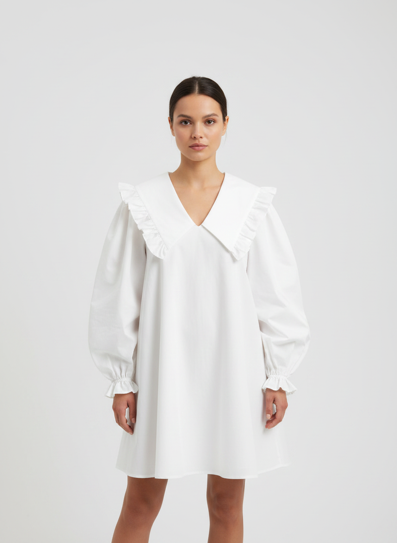 Gathered Sailor Dress — Sūt Bespoke